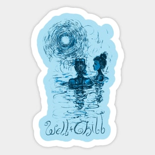 Resonance - Well and Chill - Pen drawing Sticker